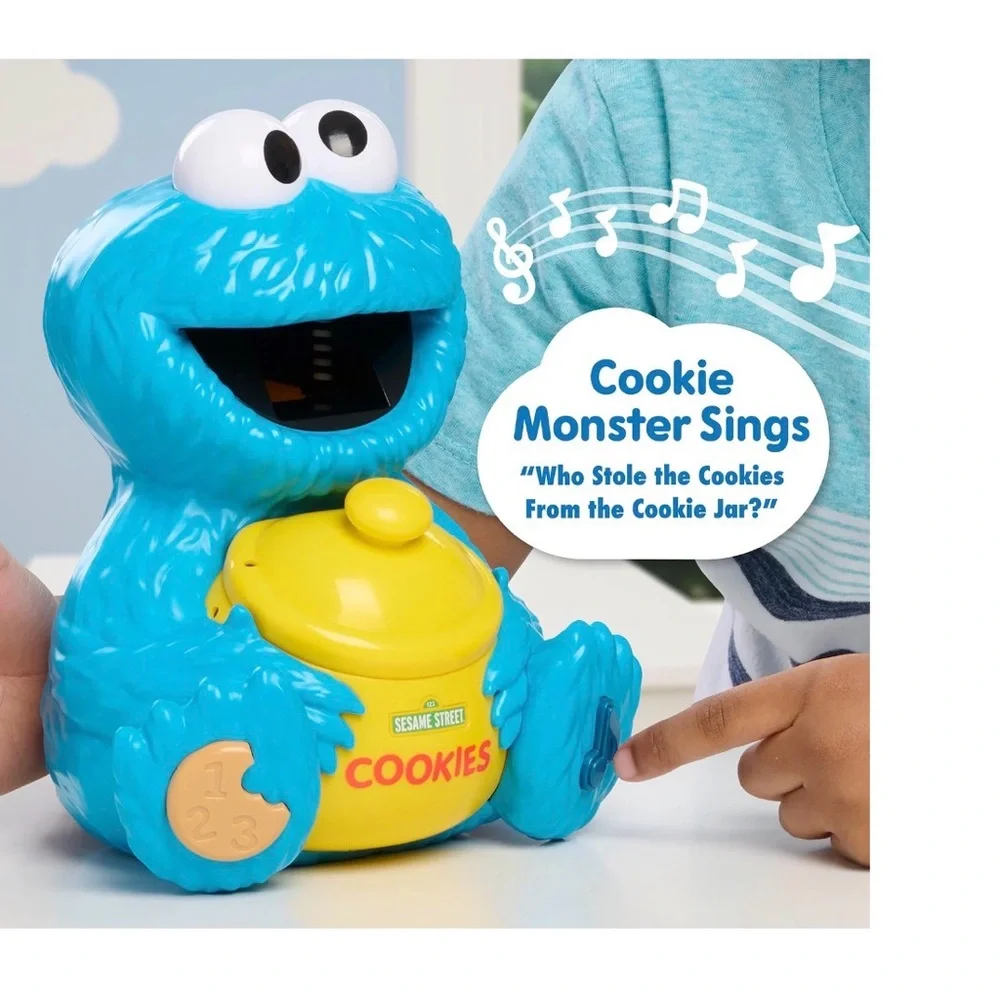 SESAME STREET Cookie Counting Jar – 12 pieces. Learning & Education Toy. NEW